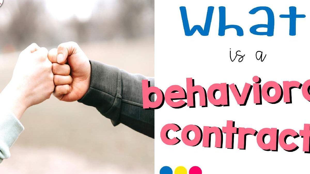 What is an Example of a Behavior Contract?