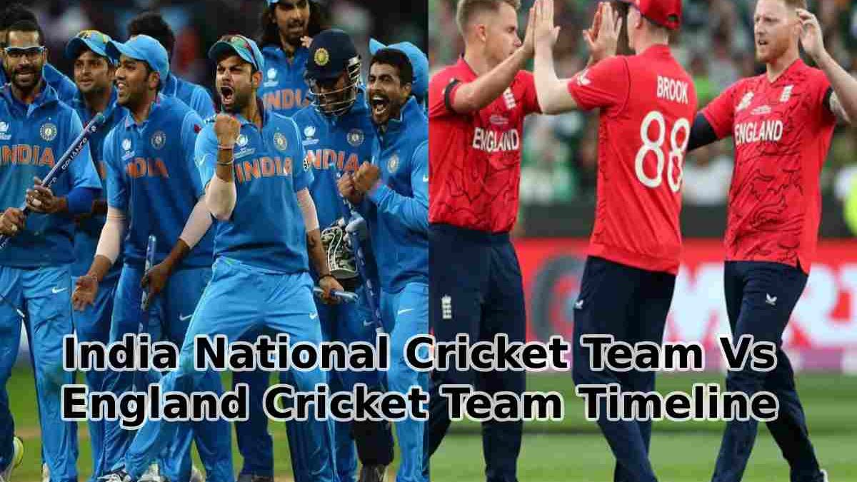 India National Cricket Team Vs England Cricket Team Timeline